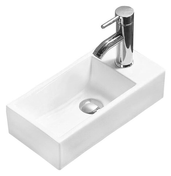 Mexen Inez umývadlo na dosku ľavé 40 x 20 cm, biele - 21484000L