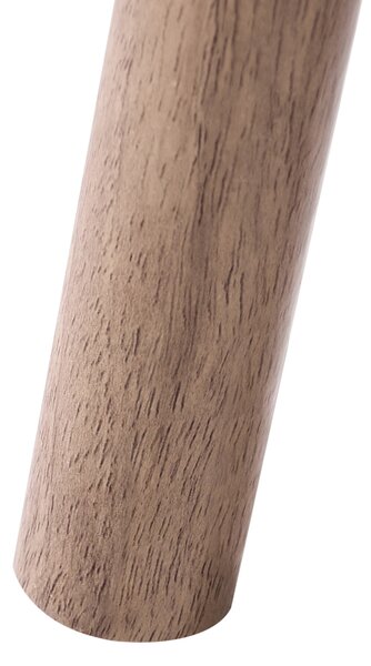 Nočný stolík svetlohnedý MDF materiál nohy z borovicového dreva 2 zásuvky moderný dizajn spálňa