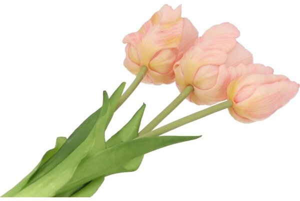 Kytice 3ks růžových realistických tulipánů Tulips - 45 cm - daan kromhout