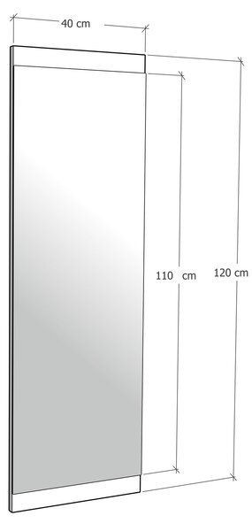 NovýNábytok.sk Zrkadlo Bizzy 1 (Orech). Akcia -23%. Vlastná spoľahlivá doprava až k Vám domov. 1072310