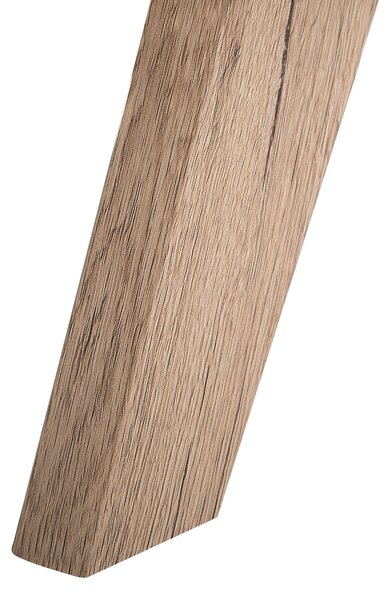 Komoda biela svetlé drevo MDF 76 x 90 x 40 cm nohy z borovicového dreva úložný priestor 2 skrinky s dvierkami moderný štýl obývačka spálňa