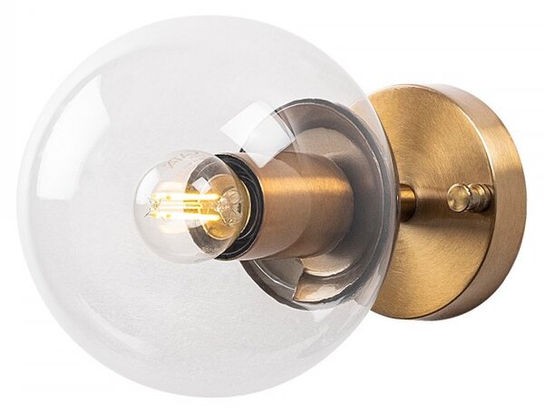 Opviq Nástenná lampa Atmaca zlatá/číra