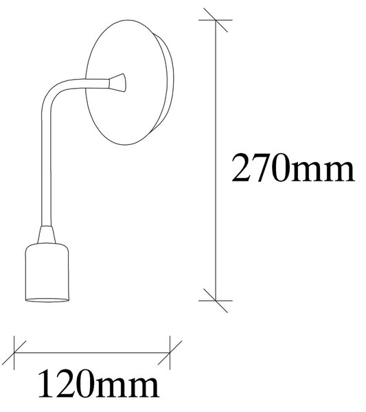 Opviq Nástenná lampa Dartini III mosadz