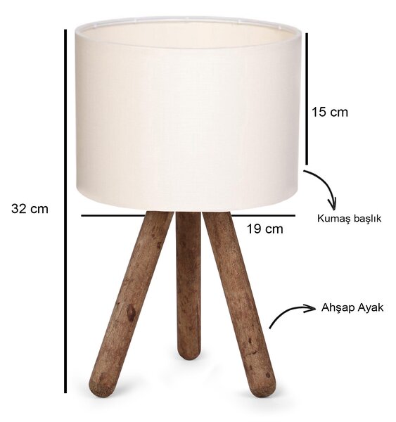 ASIR Stolná lampa AYD-2939 krémová