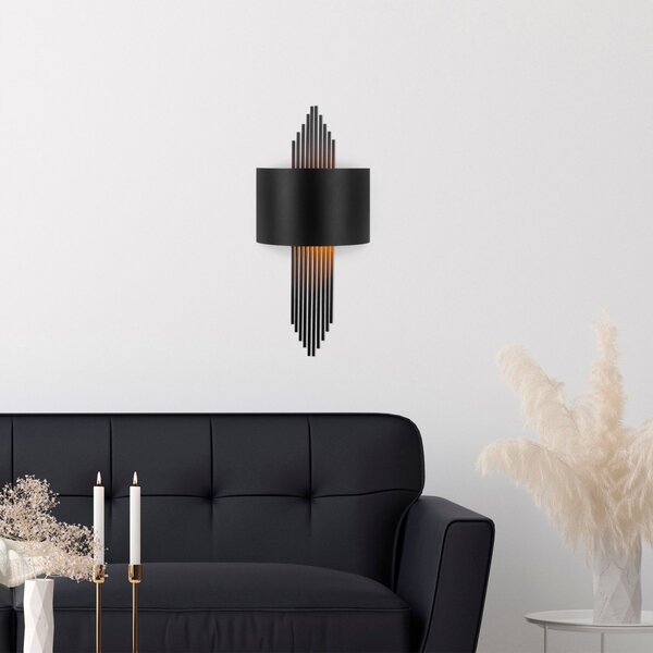Opviq Nástenná lampa Lady čierna