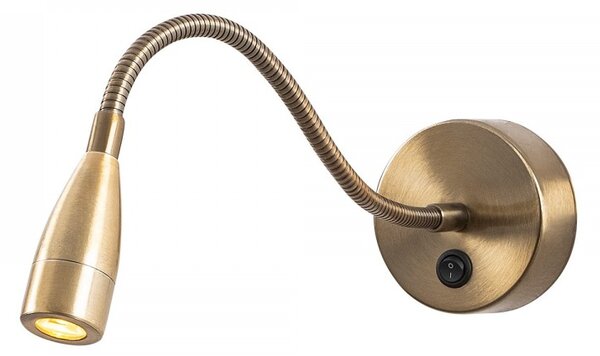 Opviq Nástenná lampa Reading mosadz
