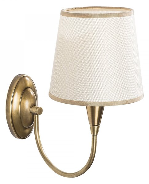 Opviq Nástenná lampa Pardo mosadz/biela