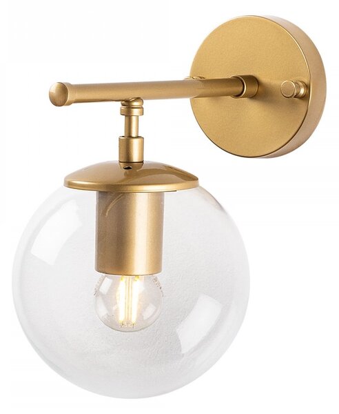 Opviq Nástenná lampa Roe zlatá/číra
