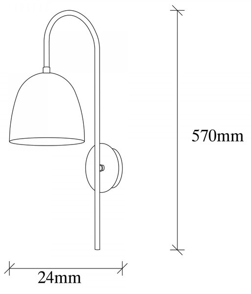Opviq Nástenná lampa Táto biela