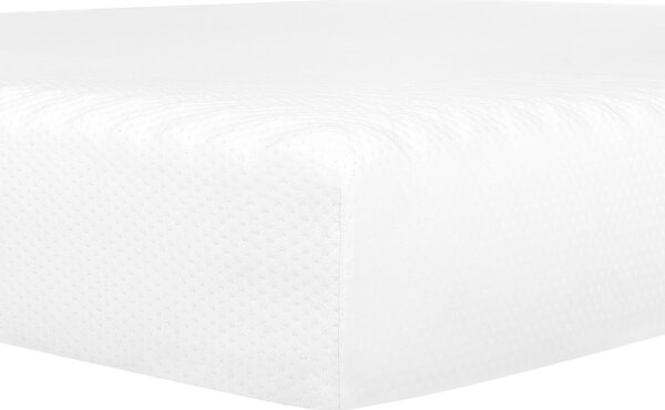 Penový matrac biely polyester 160 x 200 cm snímateľný poťah stredne tvrdý spálňa