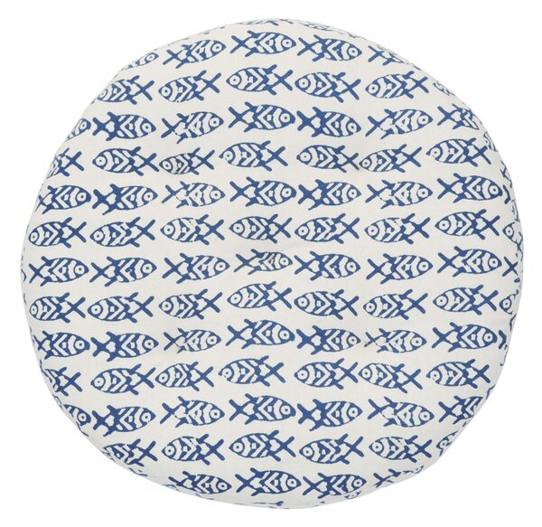 Okrúhly podsedák Fishes Blue Ø 45 cm