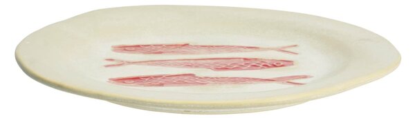 Kameninový tanier Red Fish Ø 21 cm
