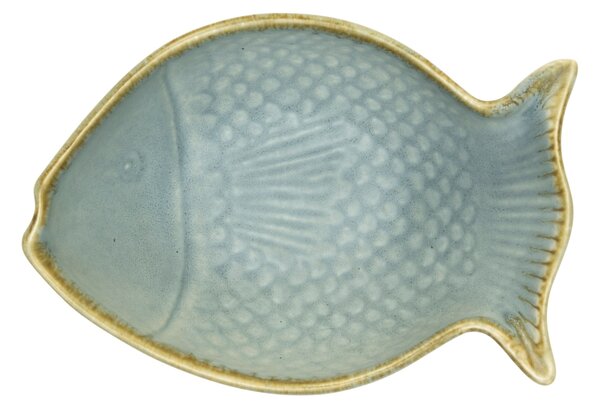 Kameninová mištička Fish Light Blue