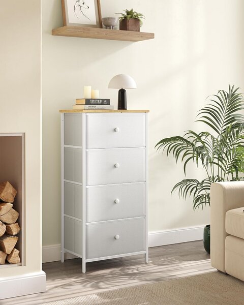 SONGMICS Komoda Parkes 91,7 cm biela