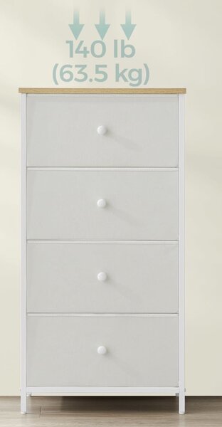 SONGMICS Komoda Parkes 91,7 cm biela