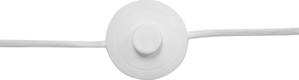 Stojacia lampa biela farba kovová 175 cm nastaviteľné rameno industriálny dizajn