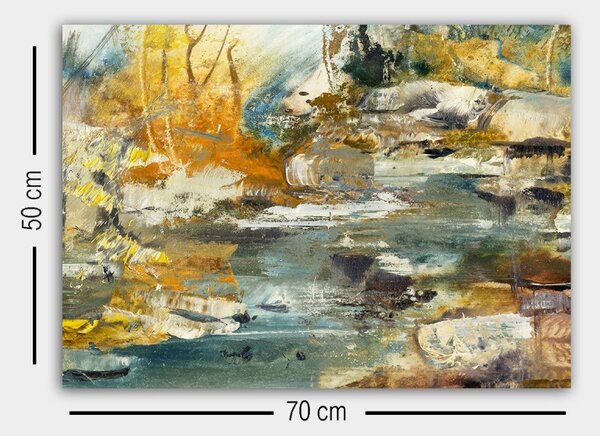 Wallity Obraz Enzok 50x70 cm žltý