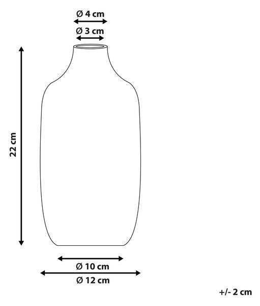 Váza na kvety biela kameninová 22 cm s motívom tváre dekoratívny bytový doplnok