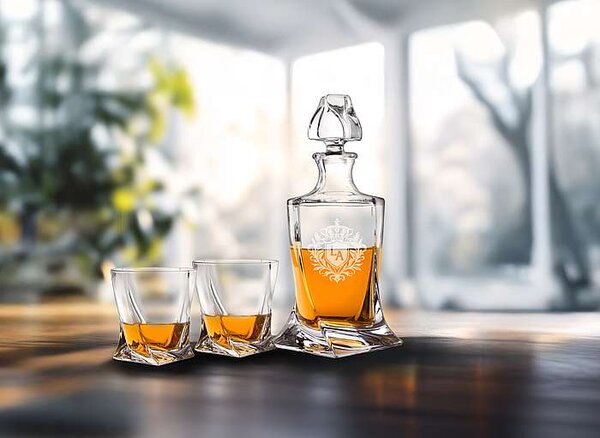 Pieskovaný whisky set Apollon (1+2)