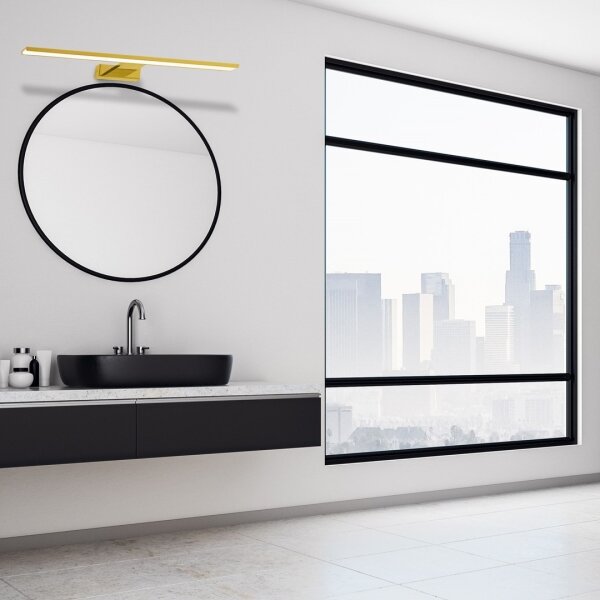 LED kúpeľňové osvetlenie zrkadla SHINE LED/13,8W/230V 60 cm IP44 zlaté