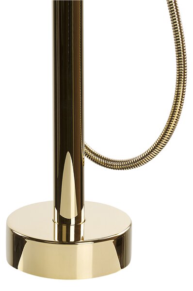 Kúpeľňová vaňová batéria 118 cm zlatá voľne stojaca s ručnou sprchou moderná