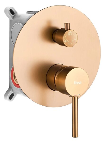 Podomietková kúpeľňová sada REA LUNGO Copper Brush + BOX