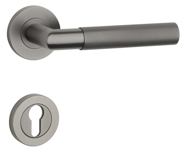 SH - OVAL - R 1742 PRO kľučka/kľučka Grafit matný PVD