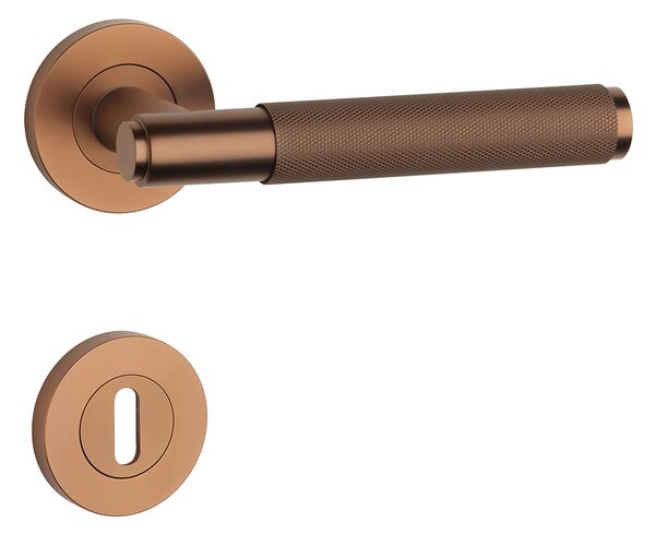 SH - OVAL - R 1741 PRO kľučka/kľučka Meď matná PVD
