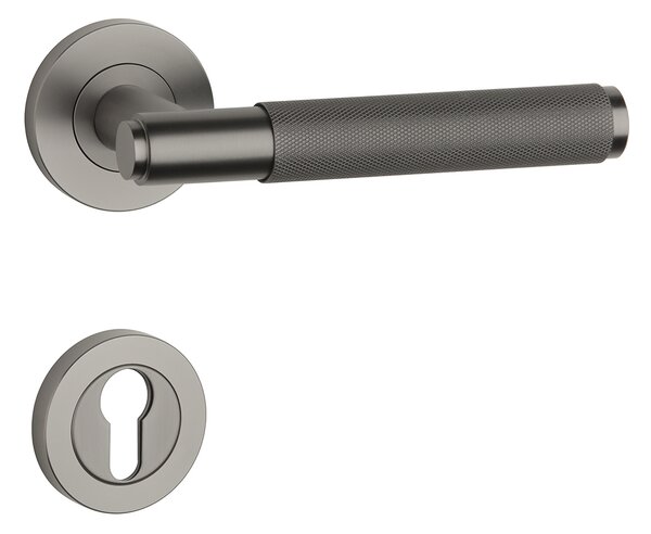 SH - OVAL - R 1741 PRO kľučka/kľučka Grafit matný PVD