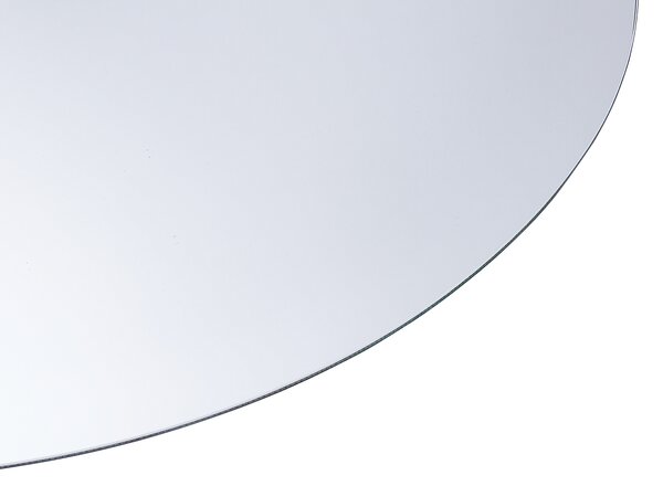 Nástenné zrkadlo s LED svetlom strieborné oválne 60 x 80 cm obdĺžnikové so systémom proti zahmlievaniu