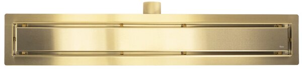 Odtokový žľab Rea Neox brush gold 70