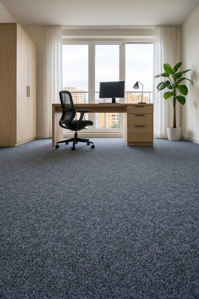 Condor Carpets , Koberec metráž Extreme 75, na mieru, šíře 4m, šedá, ab (mriežka), chodba / predsieň