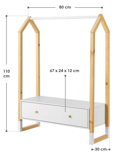 Detský vešiak na oblečenie Filla