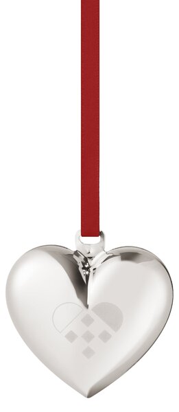 Vianočná ozdoba Heart Palladium 2025