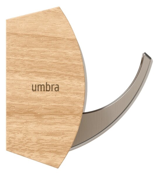 Nástenný vešiak z topoľového dreva v prírodnej farbe Flip – Umbra