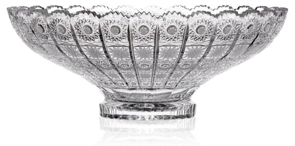Bohémia Crystal Ručne brúsená misa 355mm
