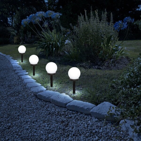 LED solárna lampa LED/1,2V 40mAh IP44 čierna