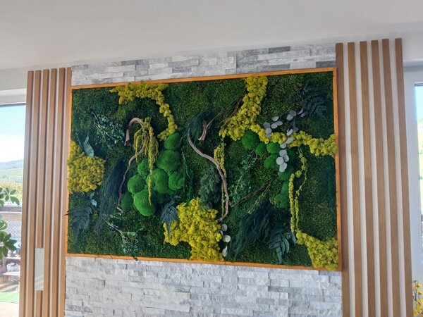 ArtTree s.r.o. Exkluzívny machový obraz s rastlinami 200cm x 100cm
