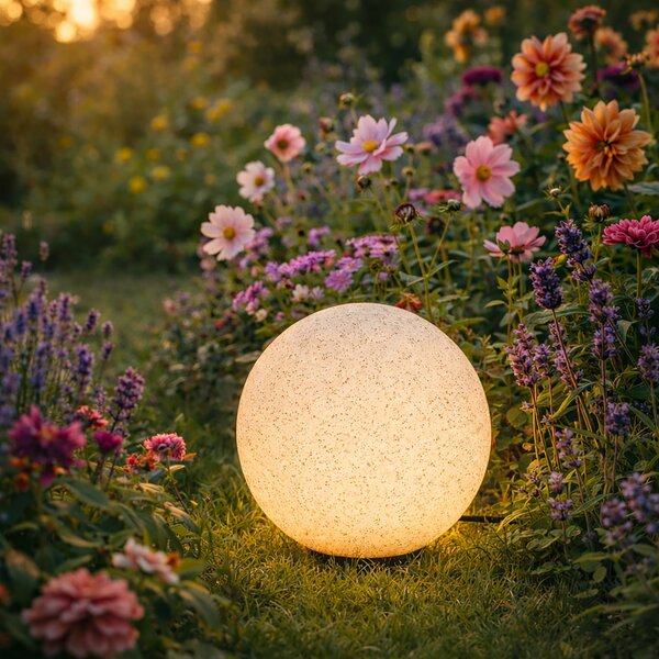 Moderná vonkajšia lampa sivá 25 cm IP65 - Nura