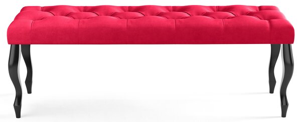 Lavica CHESTERFIELD 40x40 cm Červená