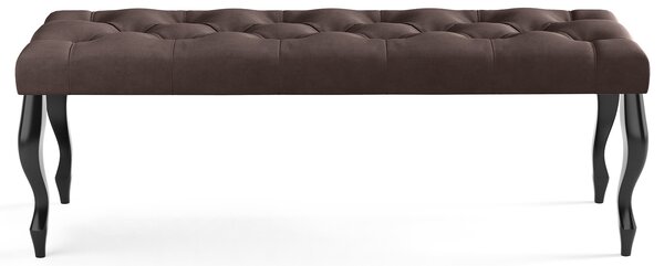 Lavica CHESTERFIELD 60x40 cm Hnedá