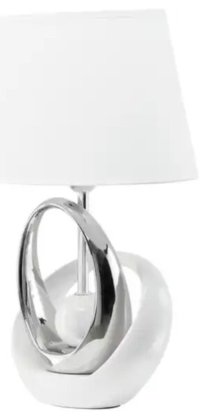 Stolná lampa URŠULA biela/chróm