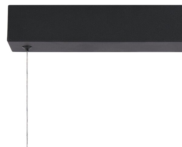 Závesné svietidlo čierne kovové integrované LED svetlo závesná lampa moderný dizajn