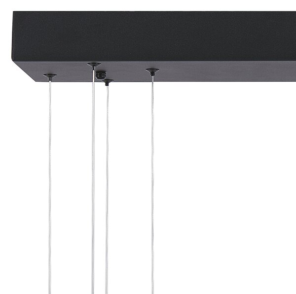 Závesné svietidlo čierne kovové 4 integrované LED svetlá závesná lampa moderný dizajn