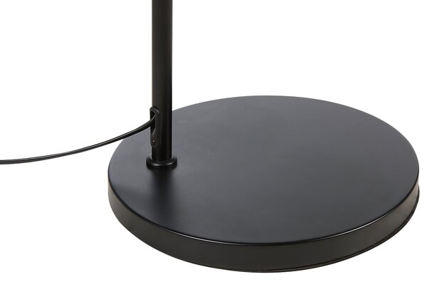 Stojaca lampa prírodná béžová ratanové tienidlo 165 cm kovový stojan boho dizajn obývacia izba