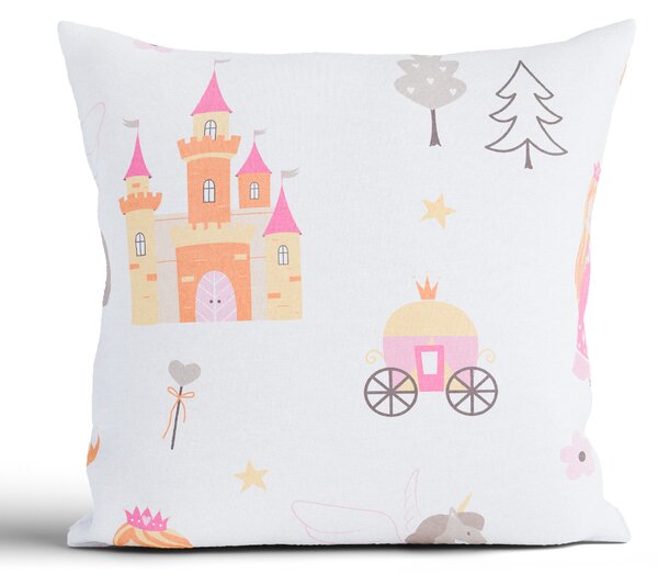 Bavlnená obliečka na vankúšik Renforcé 40 × 40 cm – Kúzelné kráľovstvo