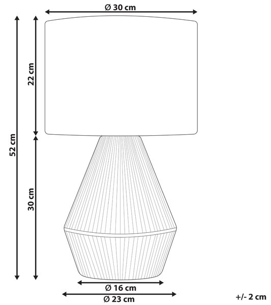 Stolná lampa prírodný papierový výplet látkové tienidlo boho dizajn osvetlenie do interiéru