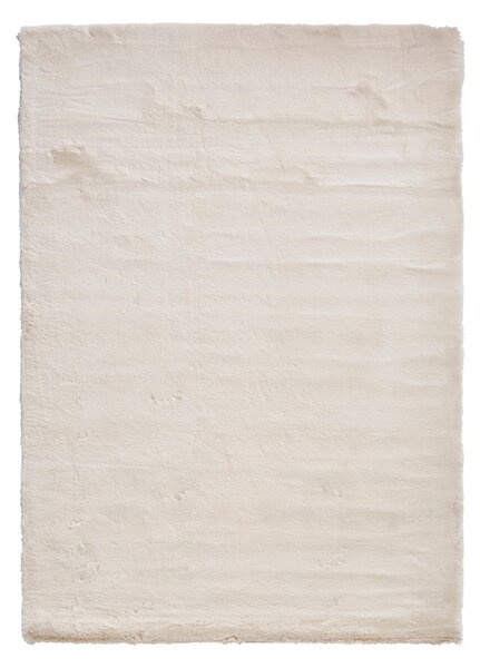 Krémovobiely koberec Think Rugs Teddy, 80 x 150 cm