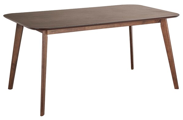 Jedálenský stôl tmavý mahagón MDF 150 x 90 cm obdĺžnikový tradičný retro dizajn