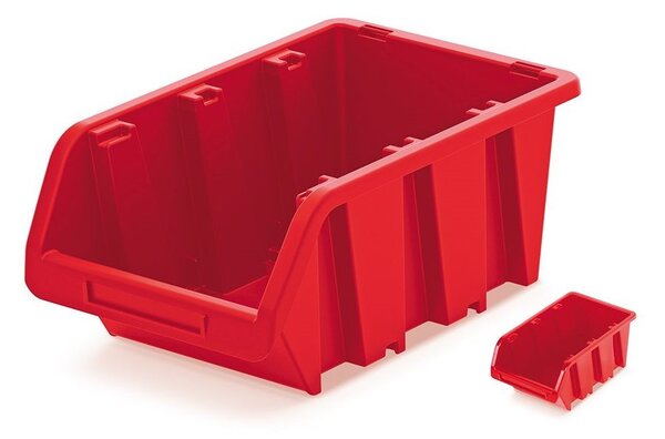 Kovový regál ECONOMY 180x90x40 5 políc - pozinkovaný + úložné boxy TRUCK 29x20x15 cm